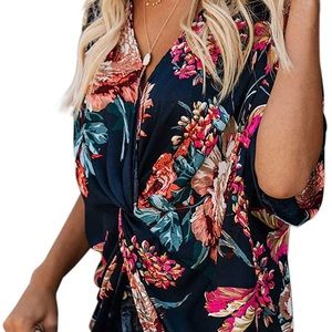 Floral Twist Top